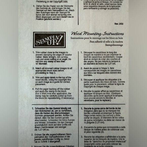 Stampin' Up! “Sincere Salutations ” Stamp Set. 8 Stamp Set! - Picture 5 of 5